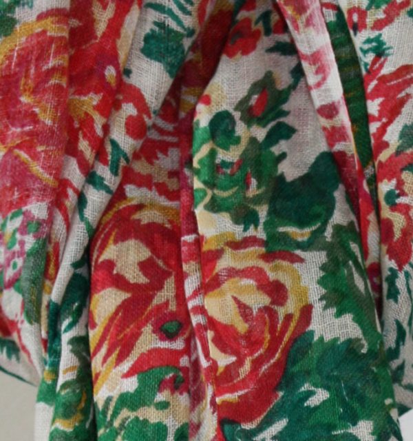Timeless Summer Linen - Rose Printed Red - Image 2